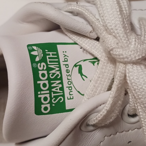 Adidas Originals Stan Smith Shoes Sneakers White Green M20324 Men's Size 10,2015 - Picture 4 of 8